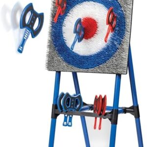 EastPoint Deluxe Steel Frame Axe Throw Target Game Set - Steel Frame for Indoors and Outdoors