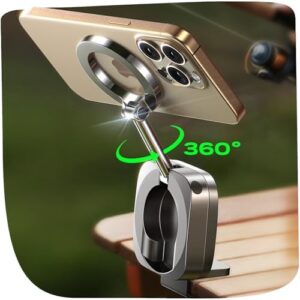 LISEN Airplane Phone Holder Travel Essentials for MagSafe Accessories, Handsfree for MagSafe Phone Stand for Women Flying Travel Accessories Long Flight Must Haves TikTok Vlog Recording for iPhone