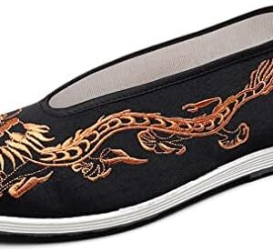 Chinese Slip Ons Shoes Traditional Old Beijing Shoes Kung Fu Tai Chi Cloth Shoes Unisex