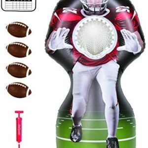 GoSports Inflataman Football Challenge - Inflatable Receiver Touchdown Toss Game